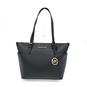 未使用品◆MICHAEL KORS マイケルコース トートバッグ◆ ブラック レザー レディース 30F2GTTT8L JET SET ITEM 肩掛け bag 鞄