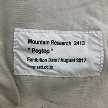 ◆Mountain Research マウンテンリサーチ ペグトップテーパードパンツ サイズL◆ グレー コットン メンズ ボトムス_画像5