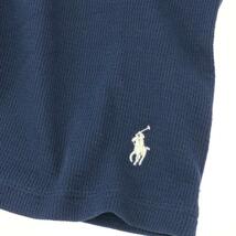 未使用品◆POLO RALPH LAUREN ポロラルフローレン 長袖カットソー Sサイズ◆ ネイビー コットン混 メンズ ロゴ刺繍 ワッフル トップス 18_画像4