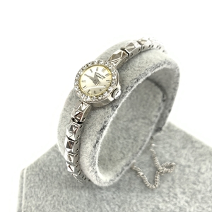 *KATHARINE HAMNETT Katharine Hamnett blur Swatch quartz * silver color SS lady's watch watch