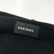 ◆DIESEL ディーゼル ジップアップ パーカー ◆ ブラック メンズ トップス 袖レザー_画像3