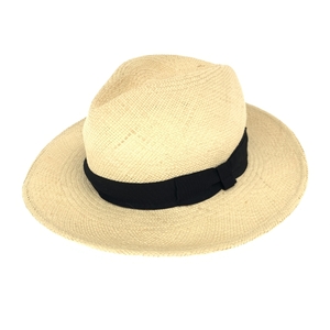 良好◆CA4LA カシラ パナマハット M◆ ベージュ レディース 帽子 ハット hat 服飾小物