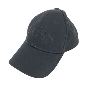 ◆HUGO BOSS ヒューゴボス キャップ ◆ ブラック 綿100％ ユニセックス 帽子 ハット hat 服飾小物