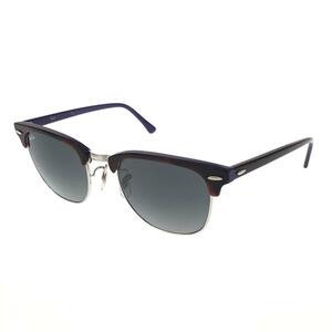 美品◆Ray-Ban レイバン クラブマスター サングラス◆RB3016 1128/71 ブラウン/パープル ユニセックス メガネ 眼鏡 sunglasses 服飾小物