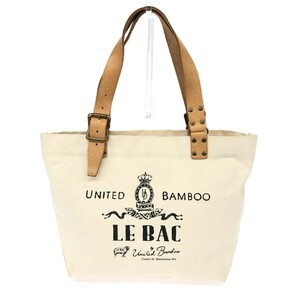 ◆united bamboo ユナイテッドバンブー トートバッグ◆ ホワイト キャンバス エクリュ ユニセックス bag 鞄