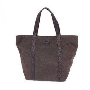 ◆IBIZA イビサ トートバッグ◆ ブラウン ナイロン 舟形 レディース bag 鞄