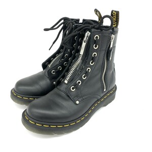 ◆Dr.Martens ドクターマーチン ツインジップ ショートブーツ UK4◆1460 ブラック レディース 靴 シューズ ブーティー boots レザー