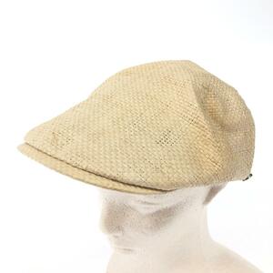 良好◆DAKS LONDON ダックスロンドン 麦わらハンチング S◆ ベージュ ペーパー メンズ 帽子 ハット hat 服飾小物