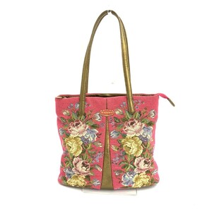 ◆Think Bee シンクビー トートバッグ◆ ピンク キャンバス 花柄 レディース bag 鞄