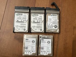 SAS HDD 900GB x 3, 146GB x 2 計5本 【ジャンク扱い】