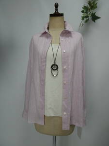  new goods 23,100 jpy *sesio Sera [...* made in Japan ] refreshing * blouse fine quality cotton 40 L lavender is na emo li/aruma* Anne * rose 