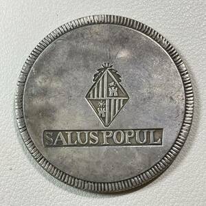 スペイン 硬貨 古銭 マヨルカ島 1821年 フェルナンド 7 世 国章 盾 城 30スー コイン 重23.85g