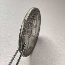 ドイツ 硬貨 古銭 ウィリアム公 1836年 ドイツ領 ナッソー公爵 ナッソー公国紋章 クラウン 獅子 コイン 重22.75g_画像4