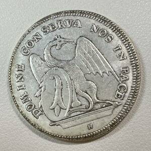 スイス 硬貨 古銭 バーゼル市 1741年 自由都市 ドラゴン 8つの盾 市街 国章 ターラー コイン 重19.51g 銀貨 