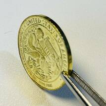 アメリカ 硬貨 古銭 第8代大統領 2008年 マーティン・ヴァン・ビューレン 1837-1841年 自由の女神 記念幣 コイン 重7.97g_画像3
