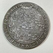 オランダ 硬貨 古銭 メダル 1588年 アルマダの海戦 スペイン無敵艦隊の敗北記念 船団 モーリス王子の盾 記念メダル コイン 重37.20g_画像1