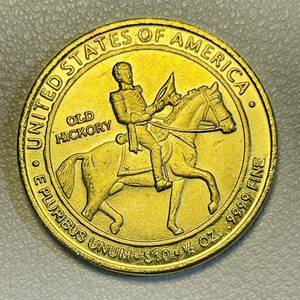 アメリカ 硬貨 古銭 最初の者シリーズ 2008年 アンドリュー・ジャクソンの自由 第7代大統領 戦争の英雄 記念幣 コイン 重7.55g