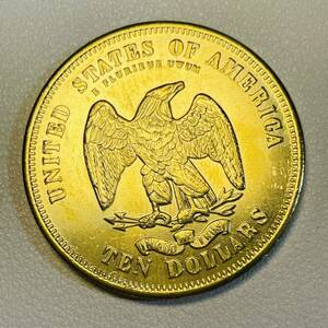 アメリカ 硬貨 古銭 自由の女神 1875年 ハクトウワシ 13の星 独立十三州 盾 オリーブの枝 コイン 重18.98g 