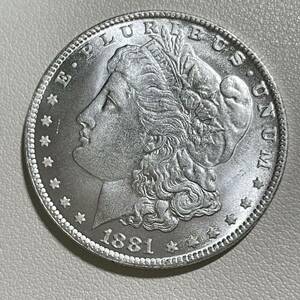 アメリカ 硬貨 古銭 自由の女神 1881 リバティ イーグル モルガン 13の星 コイン 重20.51g