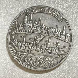 神聖ローマ帝国 硬貨 古銭 バーゼル市 1740年 自由都市 都市の紋章 ターラー コイン 重10.44g