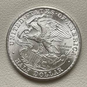 アメリカ 硬貨 古銭 リンカーン 1918年 イリノイ州 合衆国加入100周年記念 州章 イーグル 記念幣 コイン 重13.07g 銀貨 