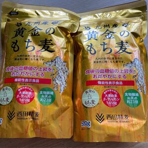 九州産 黄金のもち麦 (500g) 西田精麦 もち麦ごはん もち麦 国産　2個セット