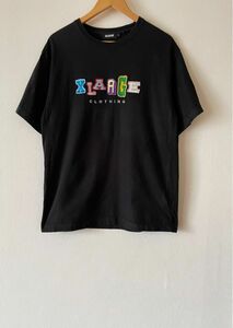 エクストララージ 刺繍ロゴ 半袖Tシャツ /BLACK