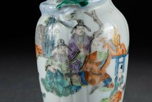 【華】某有名収集家買取品 清時代物 大清光緒年製 色絵人物紋賞瓶 中国伝来 古美術 骨董品YA230698701-EI_画像5