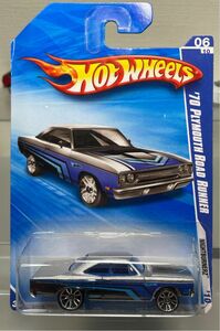 ホットウィール ‘70 PLYMOUTH ROAD RUNNER プリムス ロードランナー 銀青