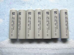 １８６５０　ＭＯＬＩＣＥＬ　２６００ｍＡｈ （ＬＯＴ２１７１１）リチウムイオン電池 ７本　ＮＯ．３　（送料１８５円）