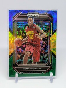 【1円スタート】DeMar DeRozan - 2023-24 Panini Prizm Draft Picks Blue Yellow Green Choice Prizm / BULLS デマー・デローザン