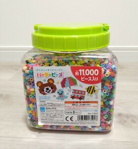 未使用★パーラービーズ★バケツ11000ピース★すみっコぐらしのカラー入り★アイロンビーズ/カワダ/知育玩具/アイロン接着/10000ピース以上