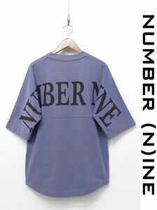 O293/NUMBER NINE 半袖Tシャツ バックロゴ クルーネック 1 S 藤色 青紫