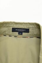 HGC-E377/BURBERRY LONDON スプリングコート サファリジャケット ミリタリー ロング丈 ウエストベルト 46 XXL カーキ 大きいサイズ 春夏秋_画像8