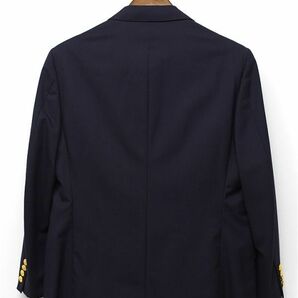 ZO-J346/Polo by RALPH LAUREN ダブルジャケット テーラードジャケット ブレザー 金ボタン 紺ブレ 総裏 ノーベント 開き見せ 94AB5 L 濃紺の画像2