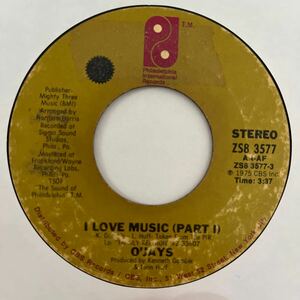 【FUNK/SOUL/DISCO】O'JAYS # I LOVE MUSIC / US / 7 / 1975