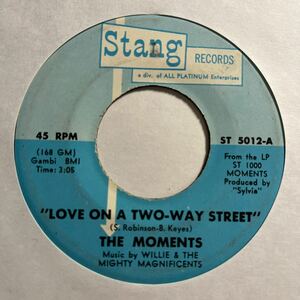 【SOUL】THE MOMENTS # LOVE ON A TWO-WAY STREET # I WON'T DO ANYTHING / US / 7 / 1970