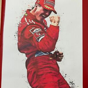 キャンパスポスター　F1ドライバー　レーサー　　　　　21㎝×30㎝
