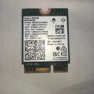 Intel be200 wifi 7 Bluetooth 5.4 pcie m.2 モジュール