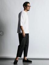 ★ The DUFFER of ST.GEORGE ECO FRIENDLY DYEING GATHERED WIDE PANTS：サステナブル エコ テーパード イージーワイドパンツ　S_画像3