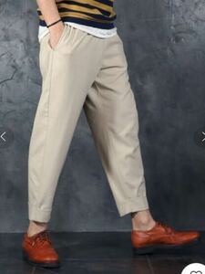 ★ The DUFFER of ST.GEORGE STRETCH LINEN EASY WIDE PANTS：ストレッチ麻素材 イージーワイドパンツ　M