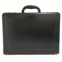 イタリア製レザーアタッシュケース黒ダイヤルロックビジネスバッグ本革トランクItaly製ブリーフケース出張ブラック鞄メンズ_画像2