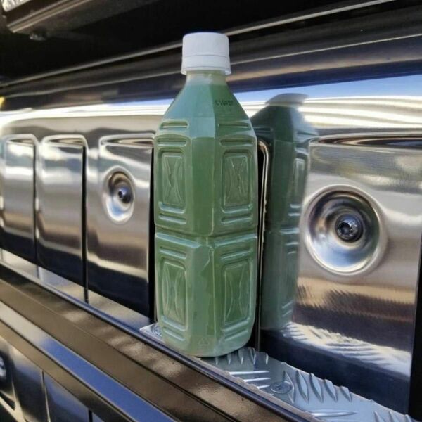 ●青汁500ml トラック　バス ダンプ アルミ　ステンレス　エアータンク　燃料タンク　スチール 磨き　ポリッシュ　鏡面　ホイール