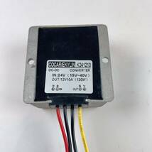 コンバーター　COCARIEKYLIN K241210 DC-DC CONVERTER IN:24V ( 15V-40V) OUT:12V10A (120W) ジャンク品_画像3