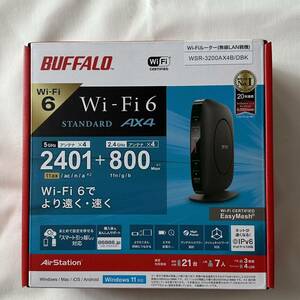 【新品未開封】バッファロー 無線LAN親機 WiFiルーター WSR-3200AX4B/DBK