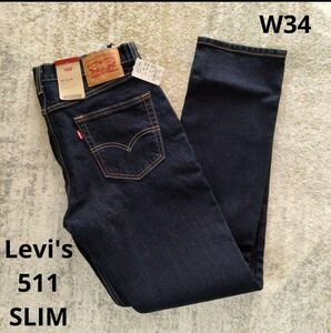 Levi's リーバイス 511 SLIM W34 L32 ジーンズ デニムパンツ スリム Men's インディゴブルー 紺 