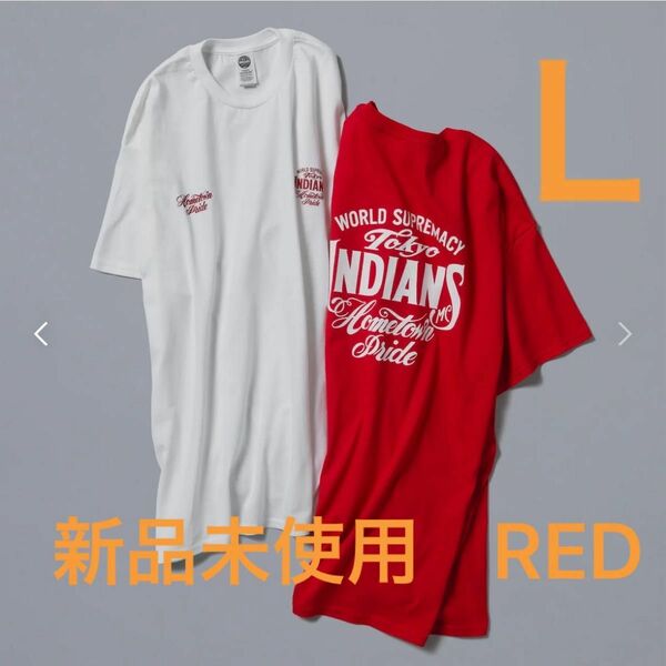 限定価格　新品未使用　東京インディアンズ　Tシャツ　レッド　Ｌサイズ