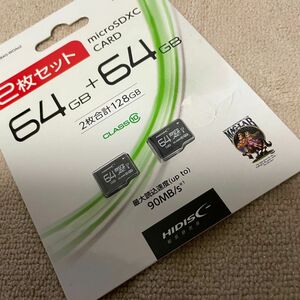 訳あり新品 HI-DISC micro SDカード64G 2枚セット！