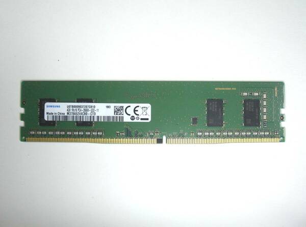 【即決・送料無料】SAMSUNG DDR4 4GB 1Rx16 PC4-2666V-UCO-11 288Pin SDRAM DIMM デスクトップ用 メモリ ③