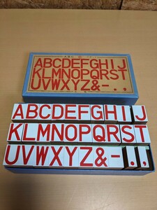 ABC ゴヂック　大型　スタンプ　ハンコ　アルファベット 　